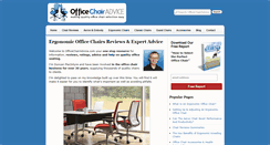 Desktop Screenshot of officechairadvice.com
