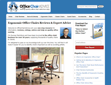 Tablet Screenshot of officechairadvice.com